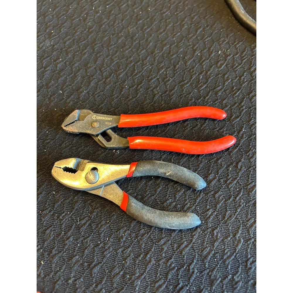 2 Pair Pliers One Crescent, One Unbranded